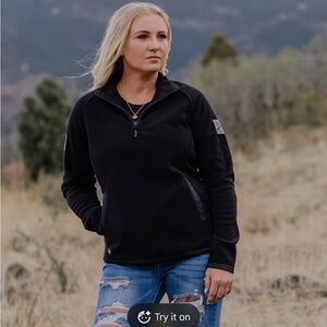 Grunt Style Black Women's Fleece Pullover